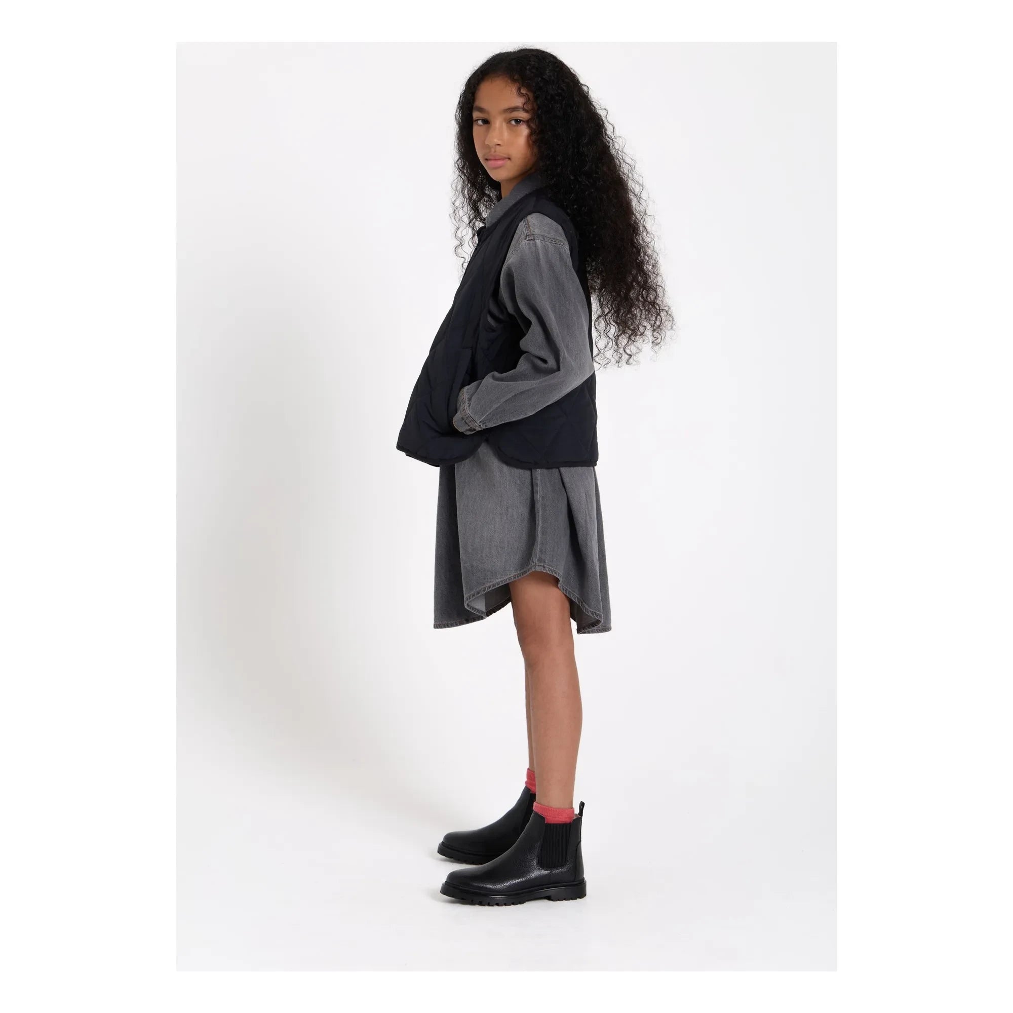 Finger in the nose - Vestido Darlin Denim | Gris denim