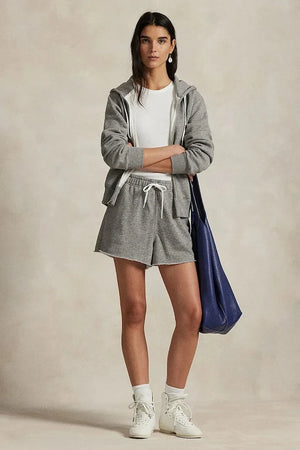 Sudadera con capucha y cremallera de algodón para mujer Polo Ralph Lauren