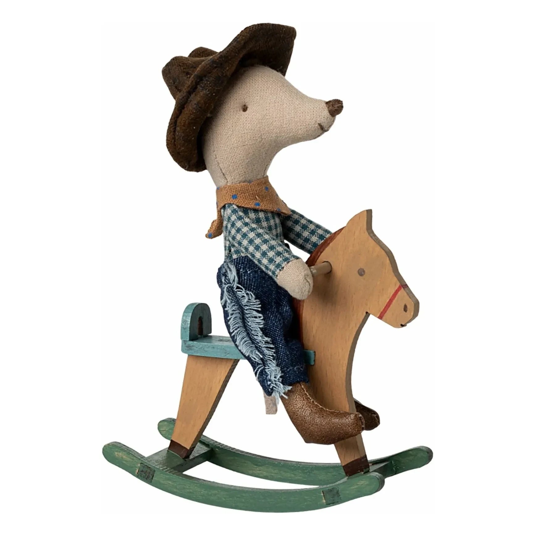 Maileg - Ratón hermano pequeño, Cowboy con su caballo