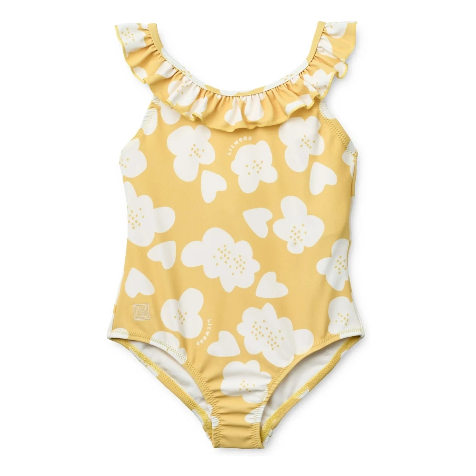 Liewood - Kallie Fleuri Maillot de baño de fibras recicladas | Amarillo