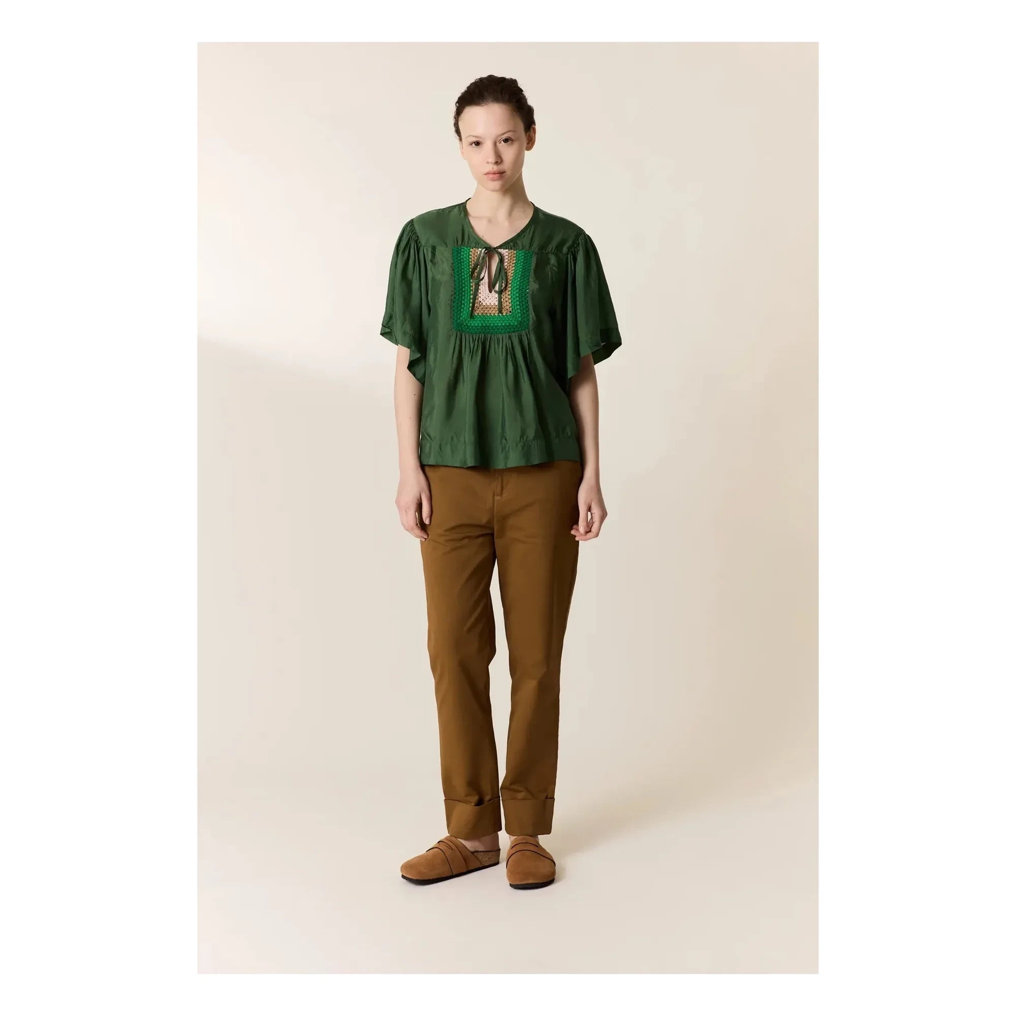 Leon & Harper - Top de punto Cocto | Verde