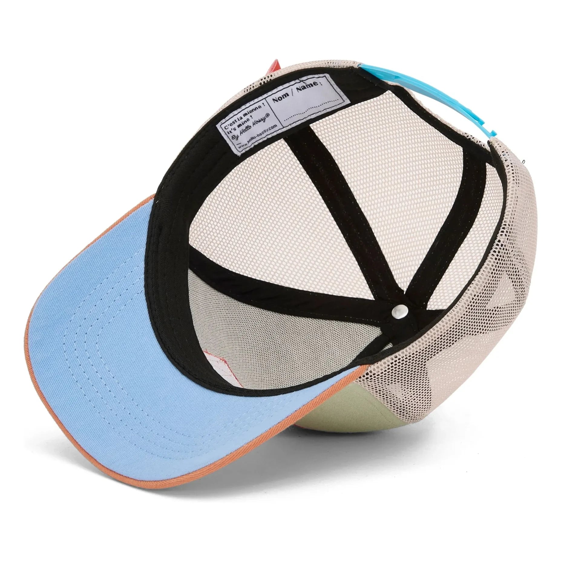 Hello Hossy - Gorra con visera curvada de algodón orgánico Mini Trucker | Verde claro
