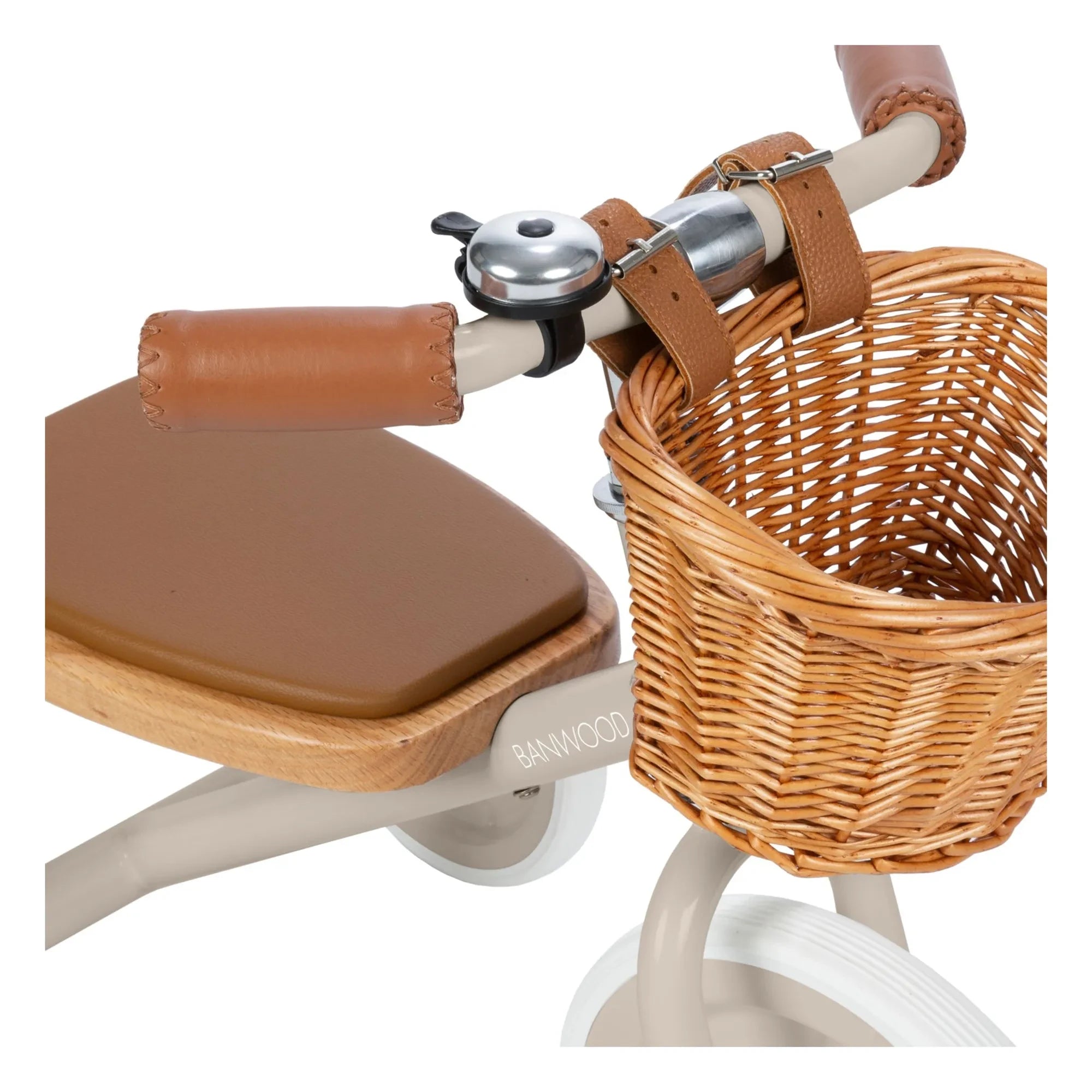 Banwood - Triciclo de metal y madera | Beige