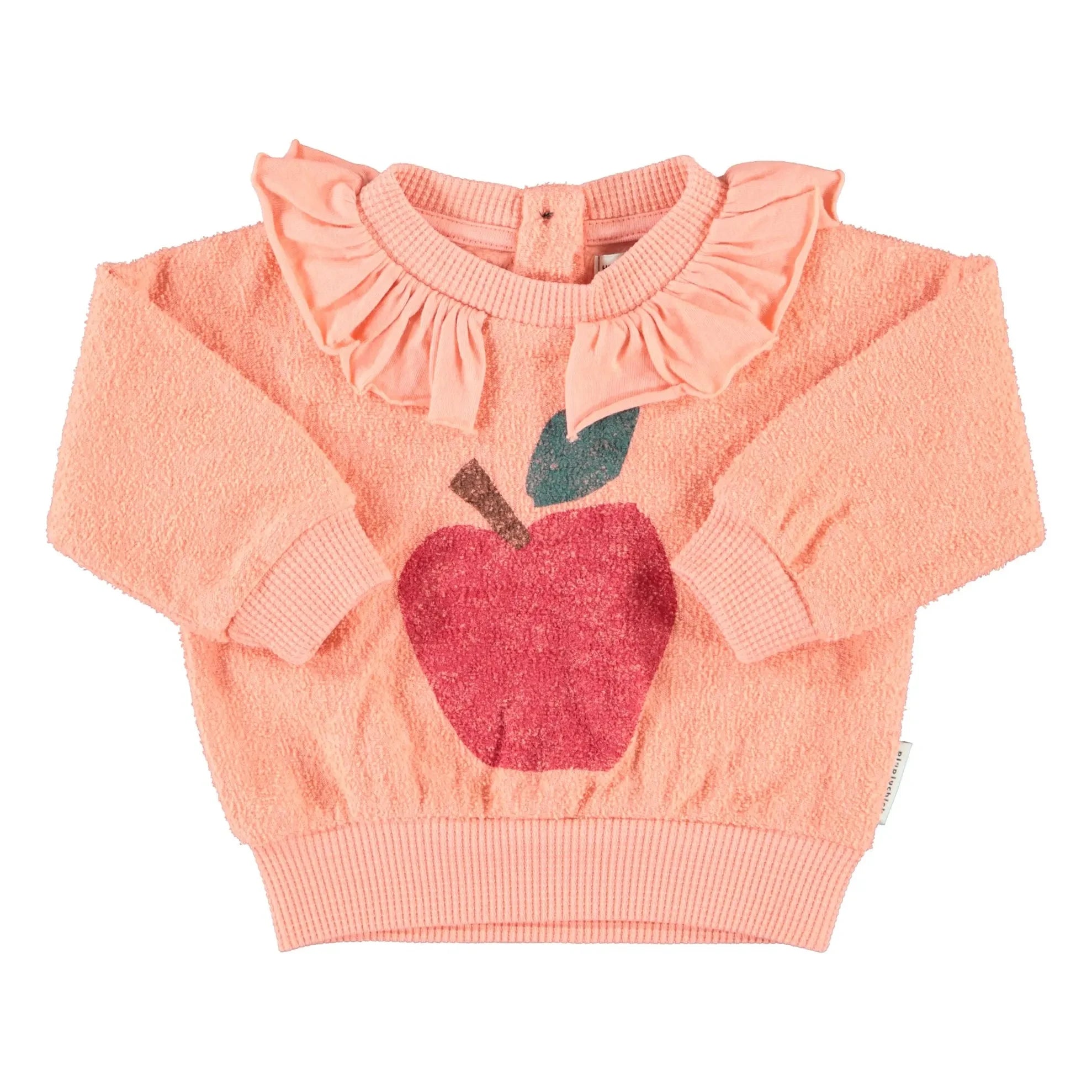 Piupiuchick - The Lunch Club organik pamuklu havlu sweatshirt | Coral