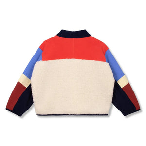Wynken - Bi-Material Sherpa Ceket | Ekru
