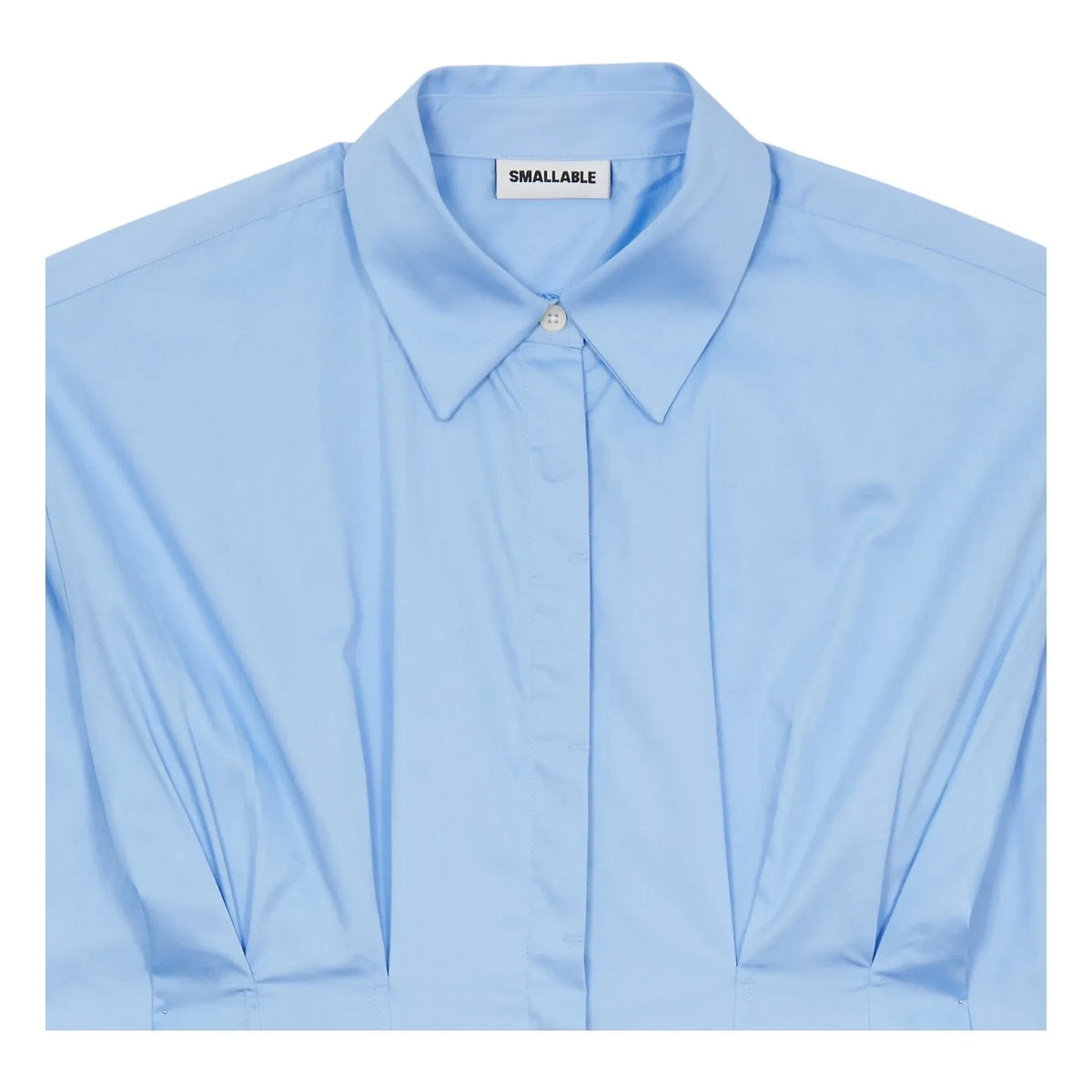 Smallable Woman - Risa Vestido Camisero a Rayas | Azul claro