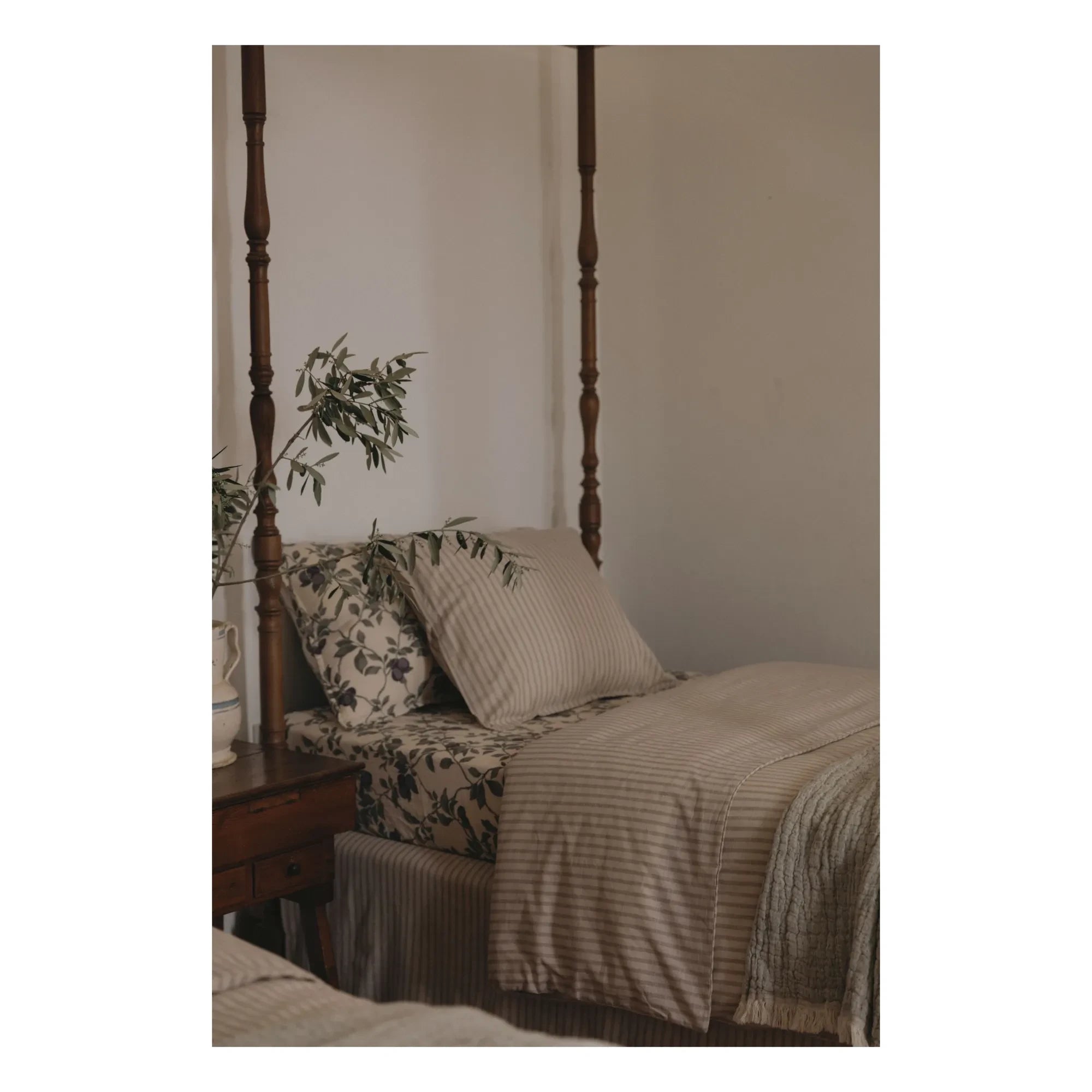 garbo&friends - Juego de cama a rayas | Beige