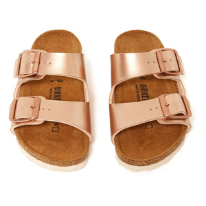 BIRKENSTOCK - Sandalias Arizona de nobuk | Oro rosa