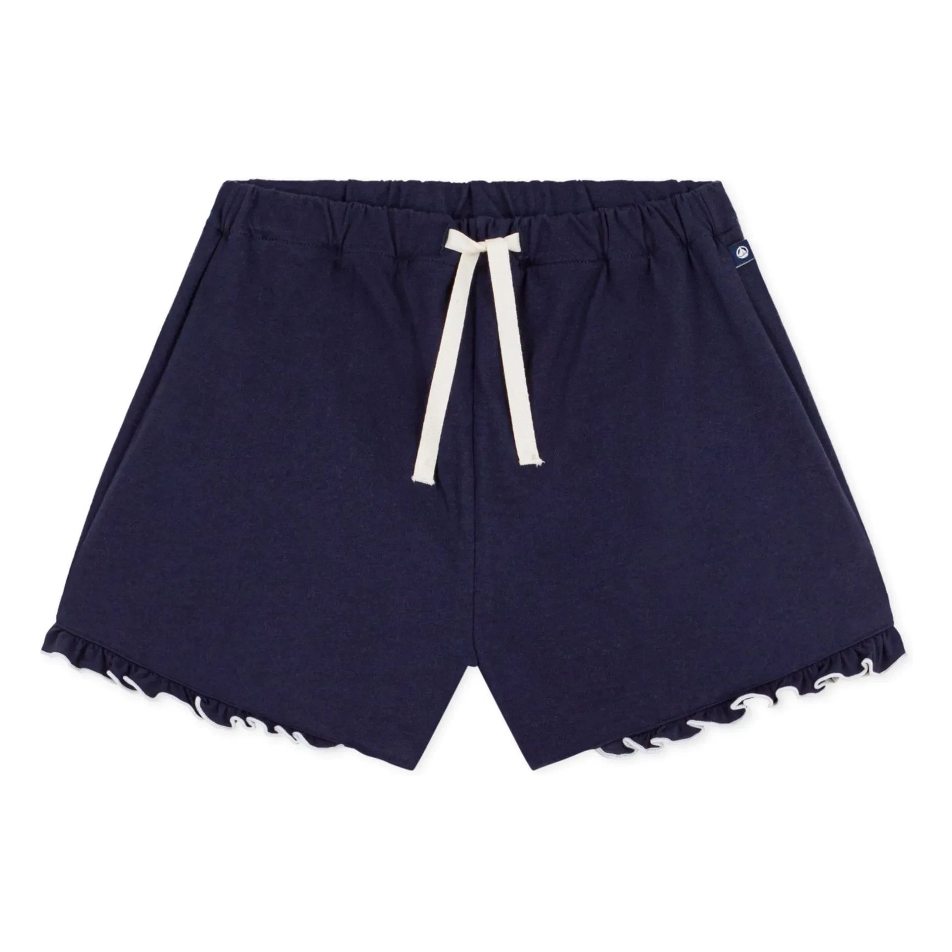 Petit Bateau - Pantalón corto con volantes | Azul noche