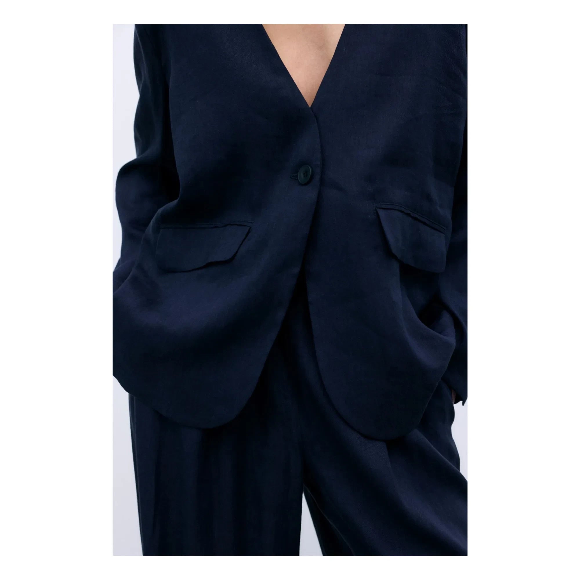 the new society - Melissa Pantalones de lino | Negro