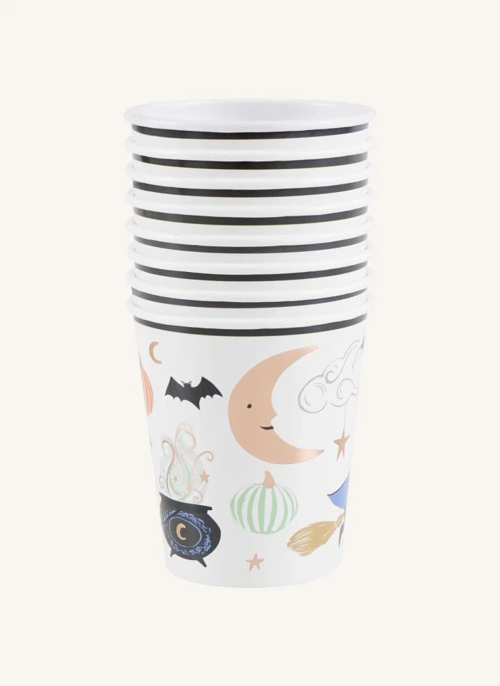 Meri Meri - Vasos de Halloween - Juego de 8