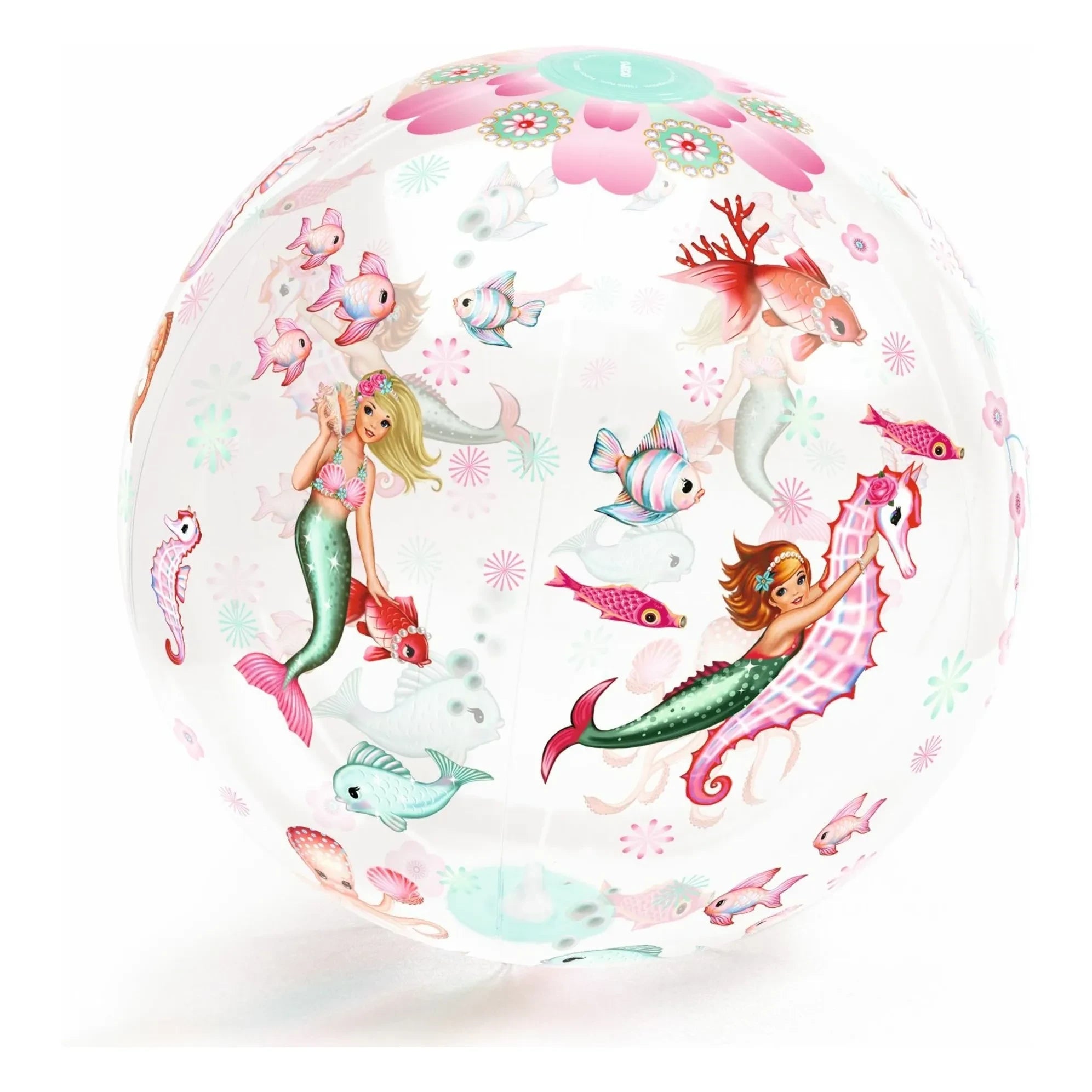 Djeco - Globo hinchable de sirena | Rosa