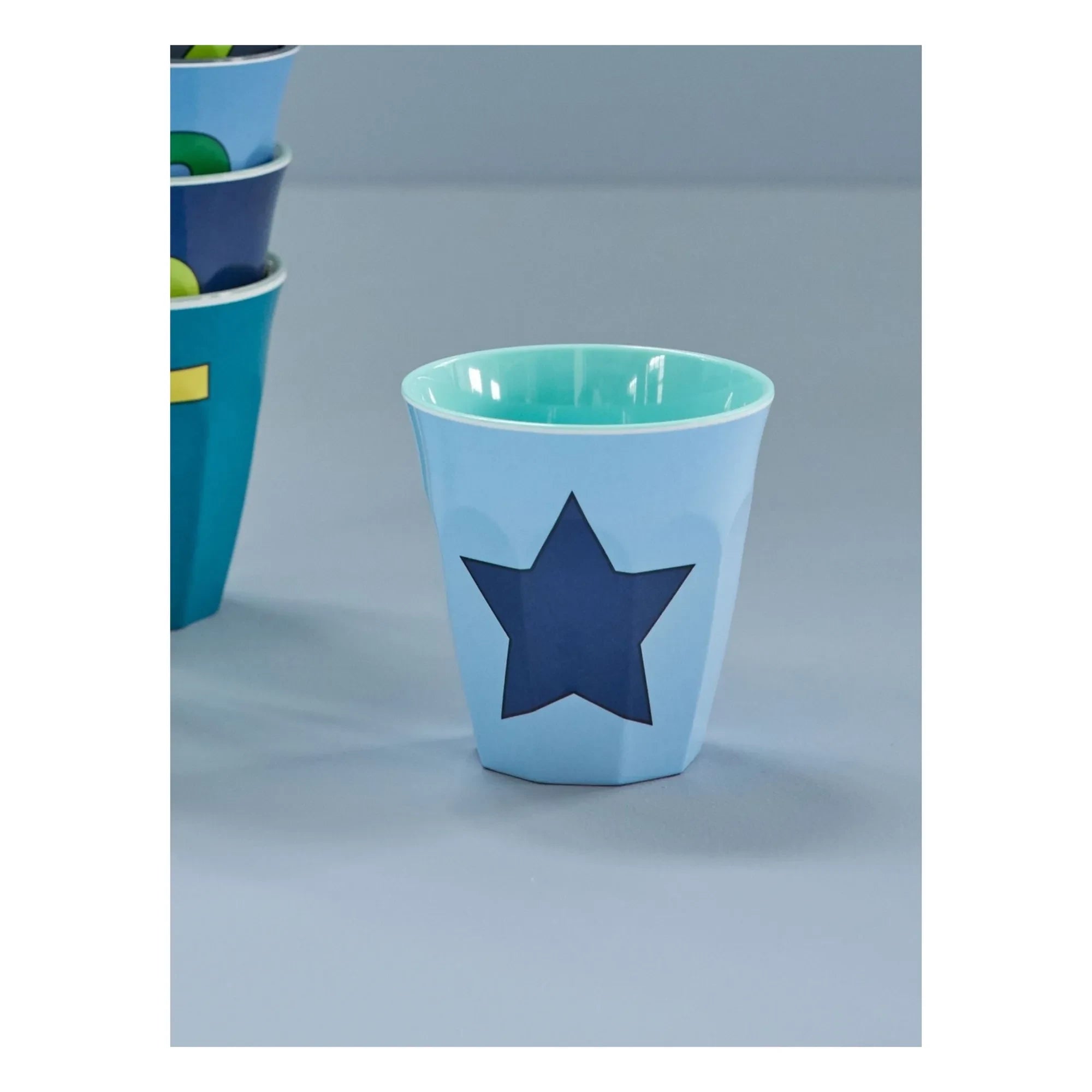 Rice - Taza de estrella azul claro