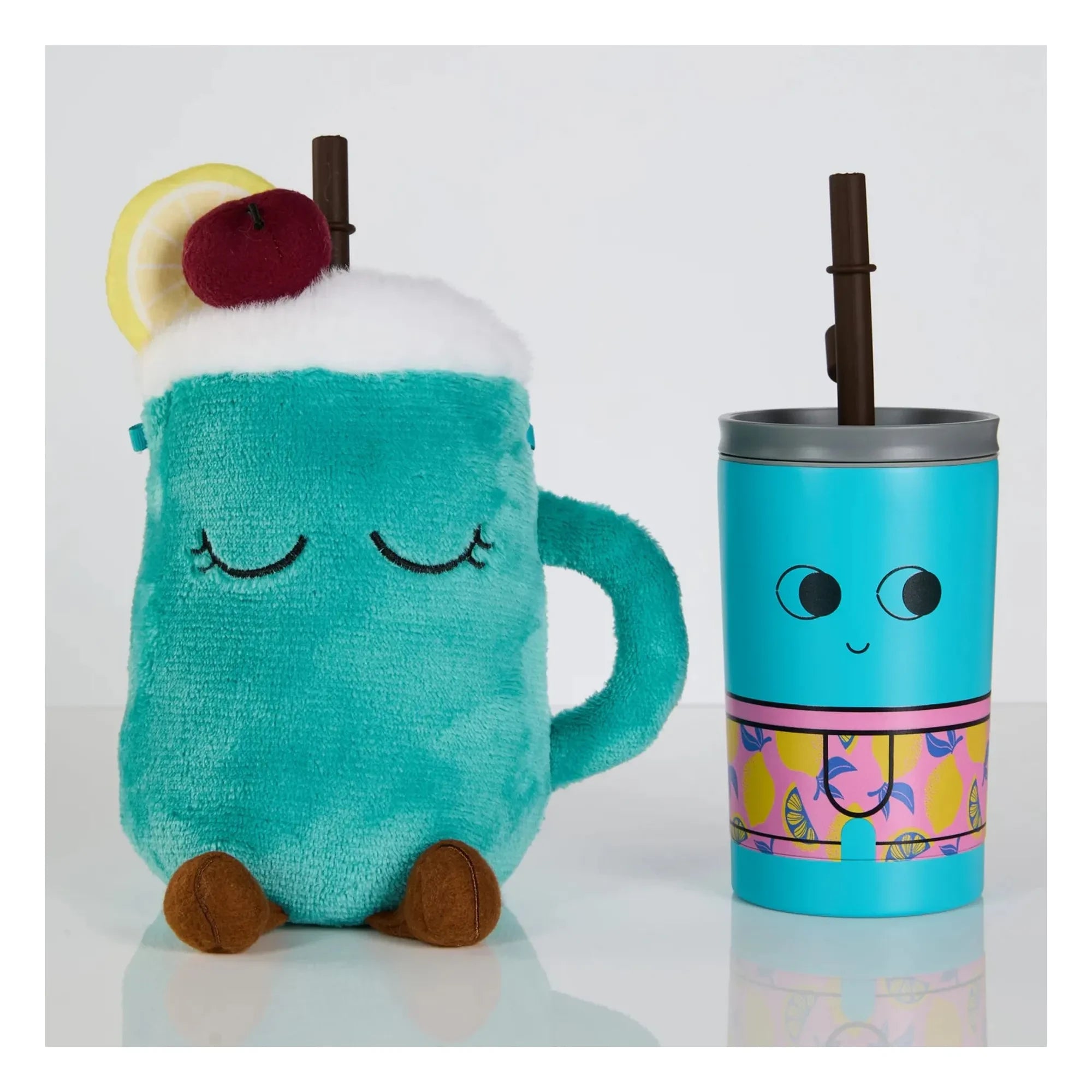 Asobu - Vaso termo isotérmico con funda de piña | Azul