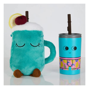 Asobu - Vaso termo isotérmico con funda de piña | Azul