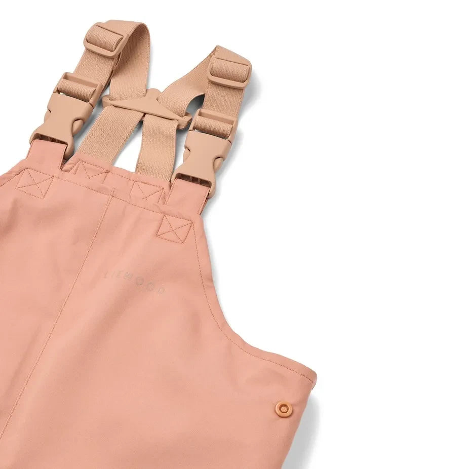 Liewood - Conjunto impermeable Manu de bloques de color hecho con fibras recicladas | Rosa