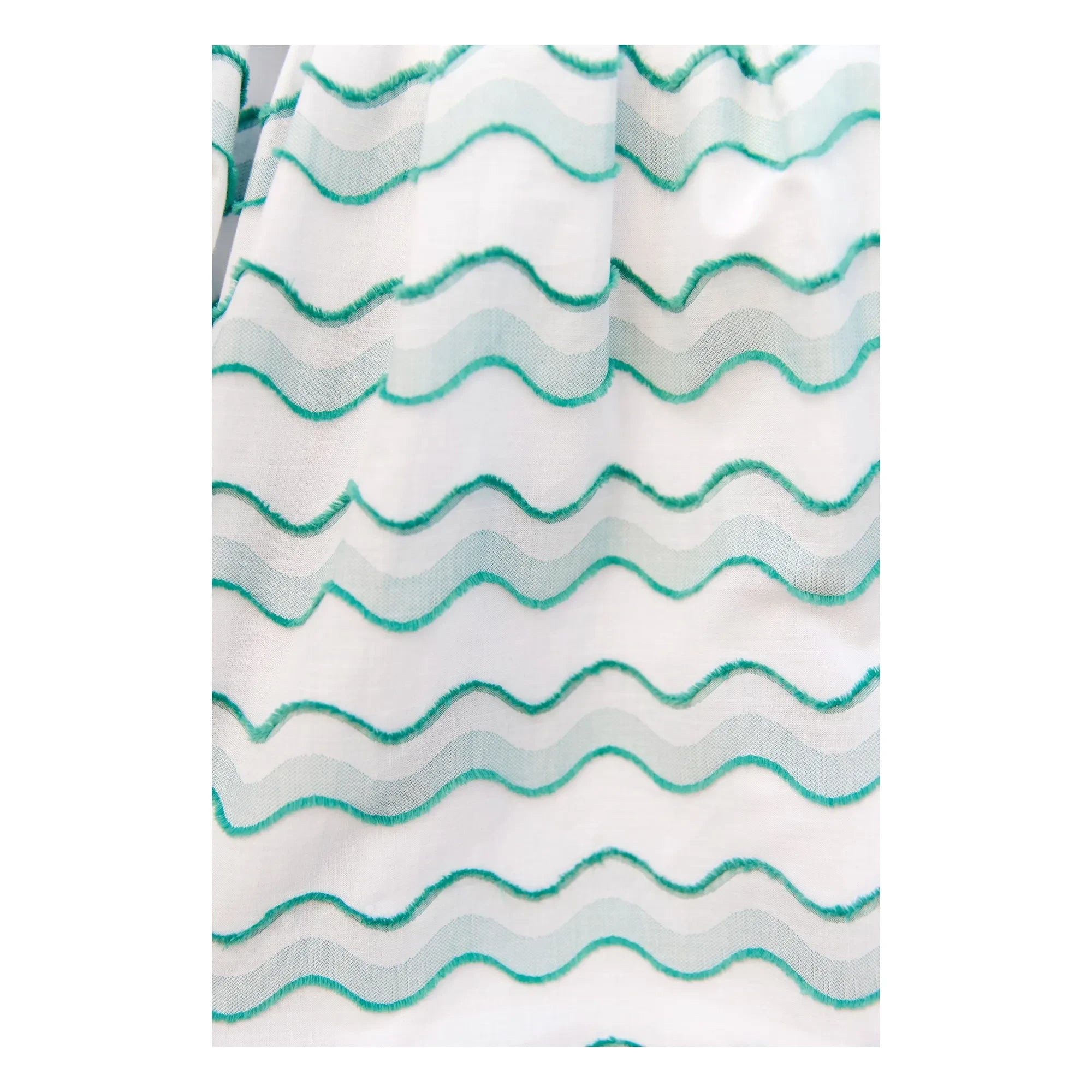 Tartine et Chocolat - Vestido con estampado de olas | Verde