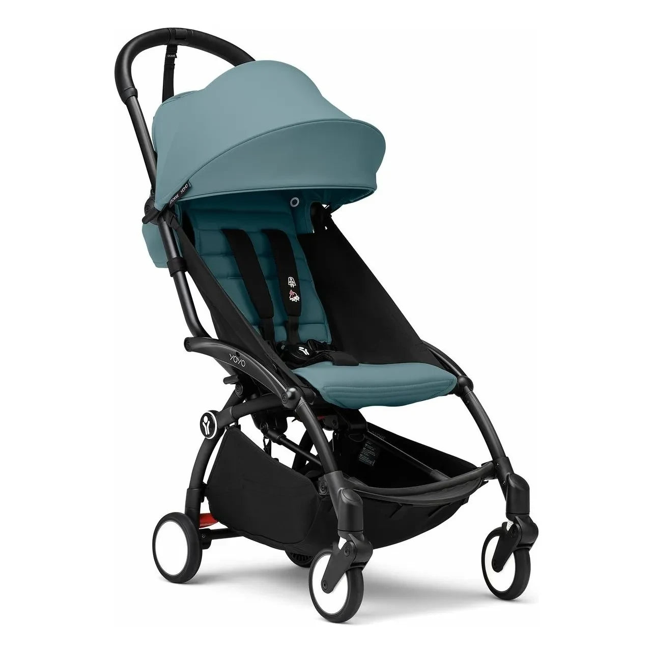 Stokke® - Cochecito YOYO³ 6+ Chasis negro | Aqua