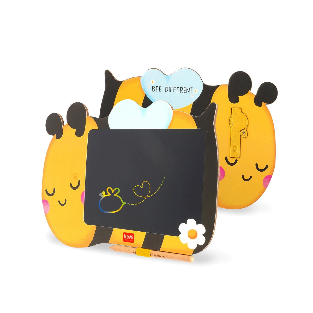 Legami - Tabla Portátil de Dibujo LCD Temática de Abeja - Tabla Mágica de Dibujo