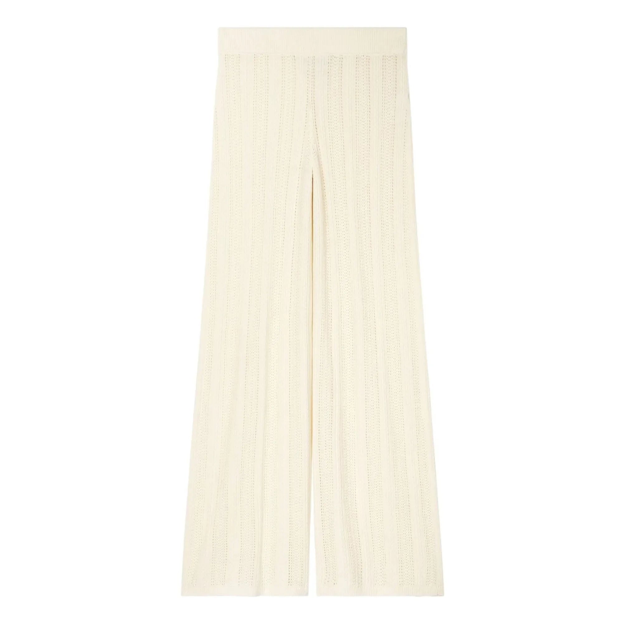Bompard - Pantalón de Cachemira y Seda Pointelle | Natural
