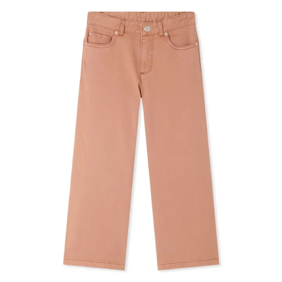 Bonpoint - Pantalones Jayjay de algodón orgánico | Rosa empolvado