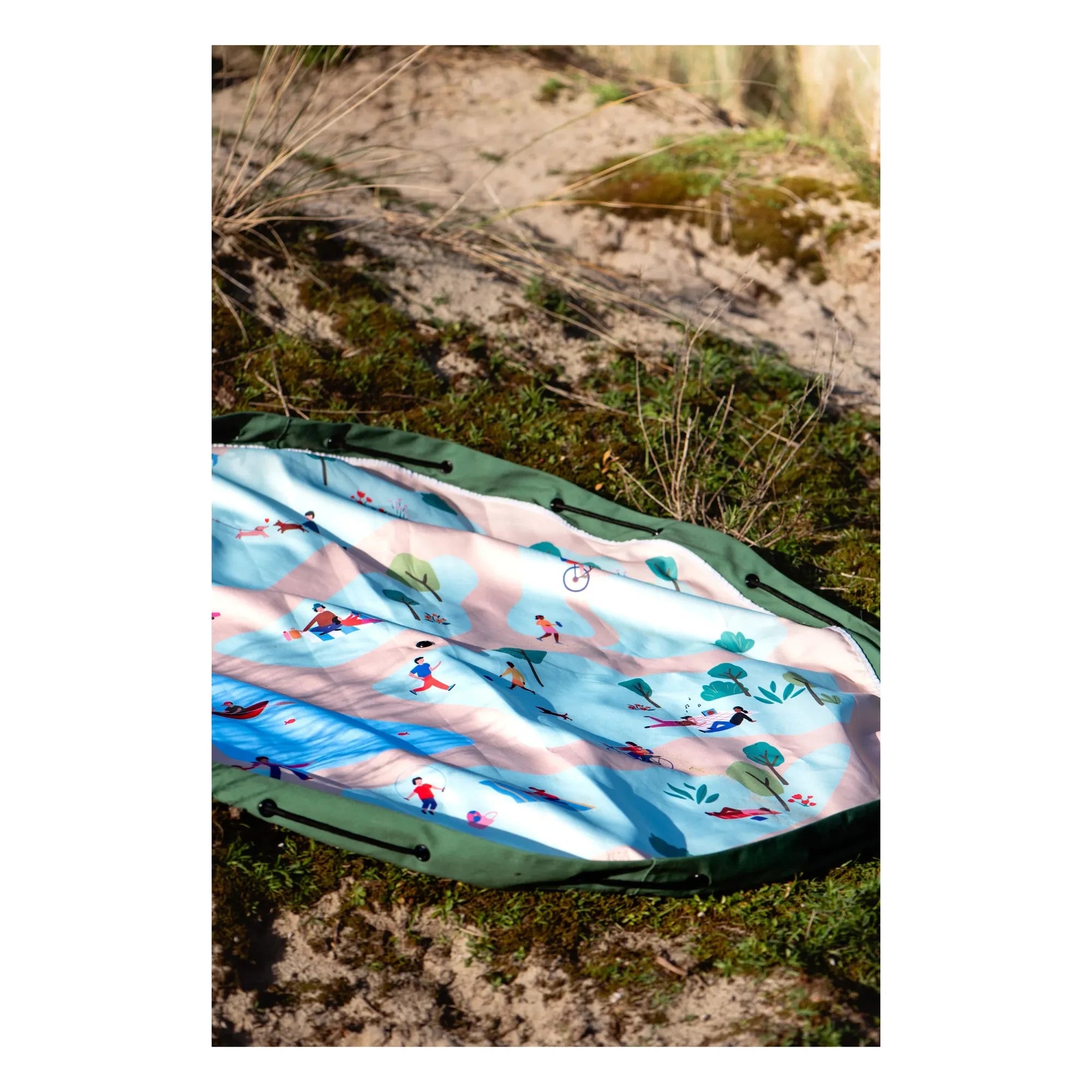 Play and Go - Bolsa / Alfombra de juego al aire libre Noomad - Parque | Verde