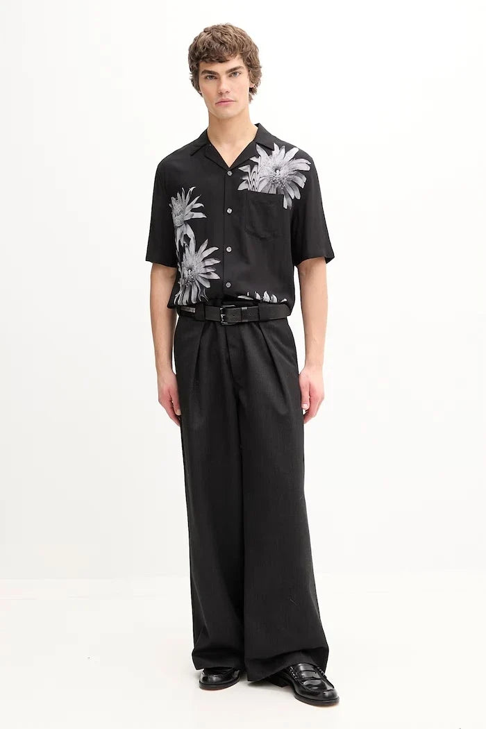 Camisa de lino AllSaints FLORAZE