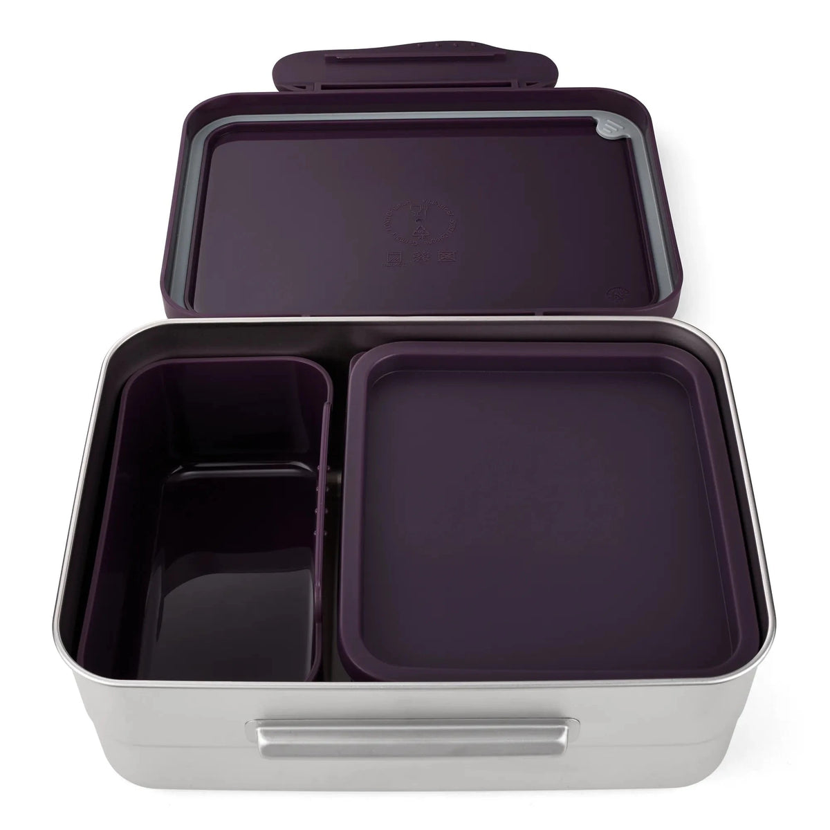Ergobag - Caja de Almuerzo de Acero Inoxidable Púrpura