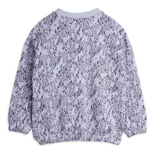Mini Rodini - Sudadera de leopardo de algodón orgánico | Lila