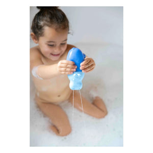 Quut - Juguete de baño Squeezi Hippo | Azul