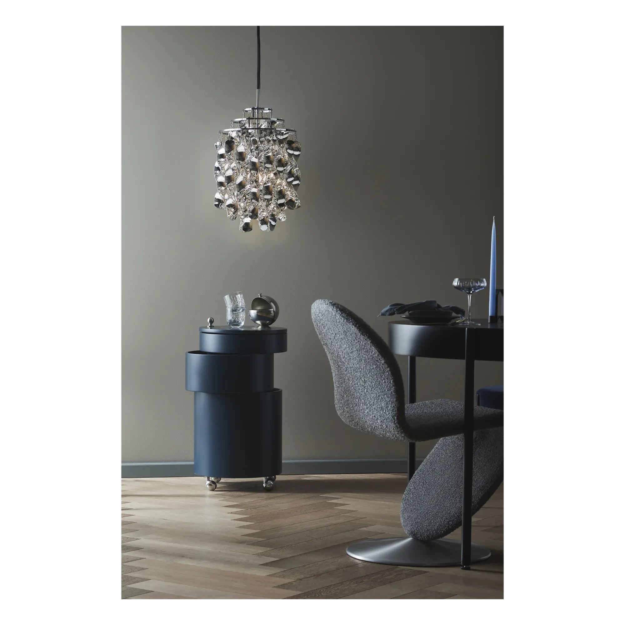 Verpan - Mueble de almacenaje móvil Barboy | Azul