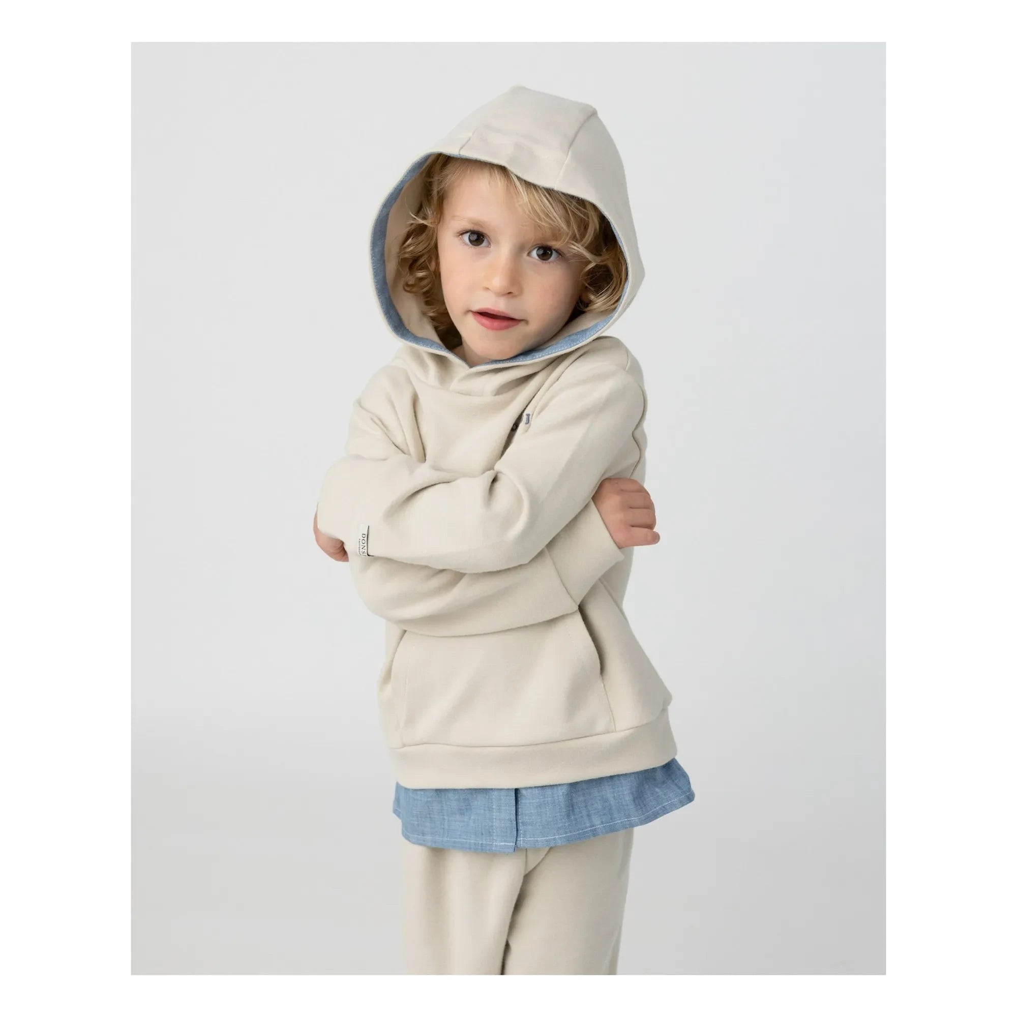 Sudadera con Capucha Lirian de Algodón Orgánico Donsje | Crudo