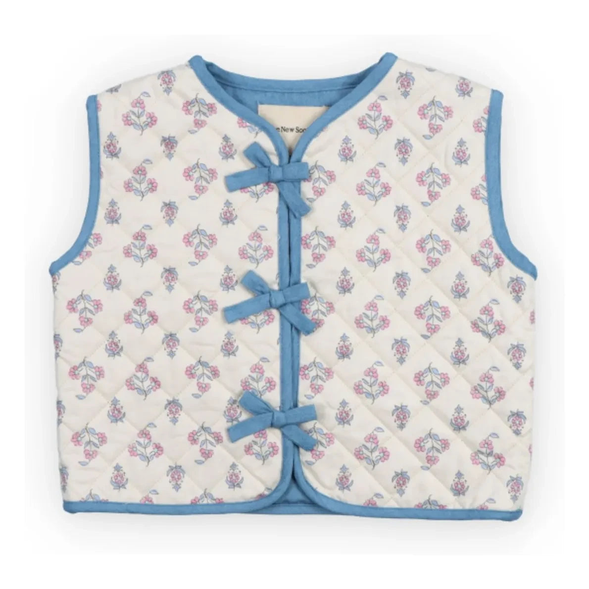 the new society - Chaleco sin mangas con estampado floral Clavel | Crudo