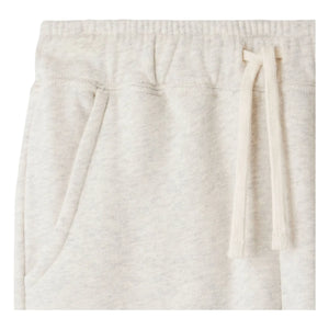 Bonpoint - Jogger de felpa de algodón orgánico Dalila | Beige jaspeado