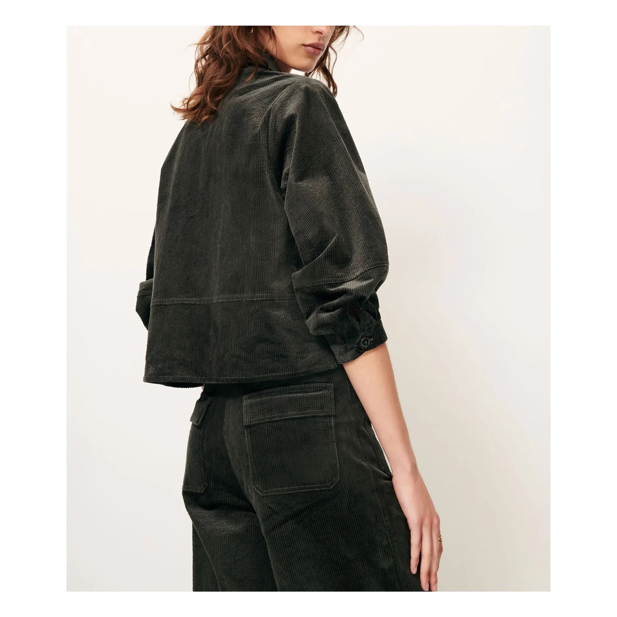 Sessùn - Leotown Organik Pamuklu Overshirt | Koyu gri