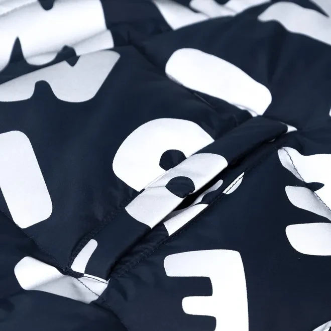 Liewood - Chaqueta de plumón Adelina con letras reflectantes Hecha de fibras recicladas | Azul marino