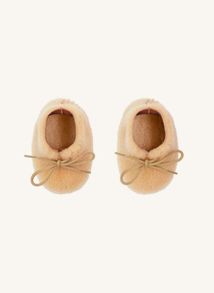 ZAPATOS DE OVEJA DE ILDA - Zapatillas de piel de cordero Merino - Colección Bebé | Beige
