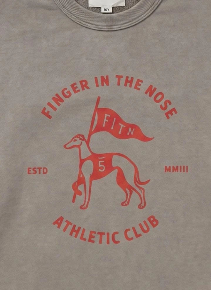 Finger in the nose - Blow Athletic Club Sudadera de Algodón Orgánico | Gris