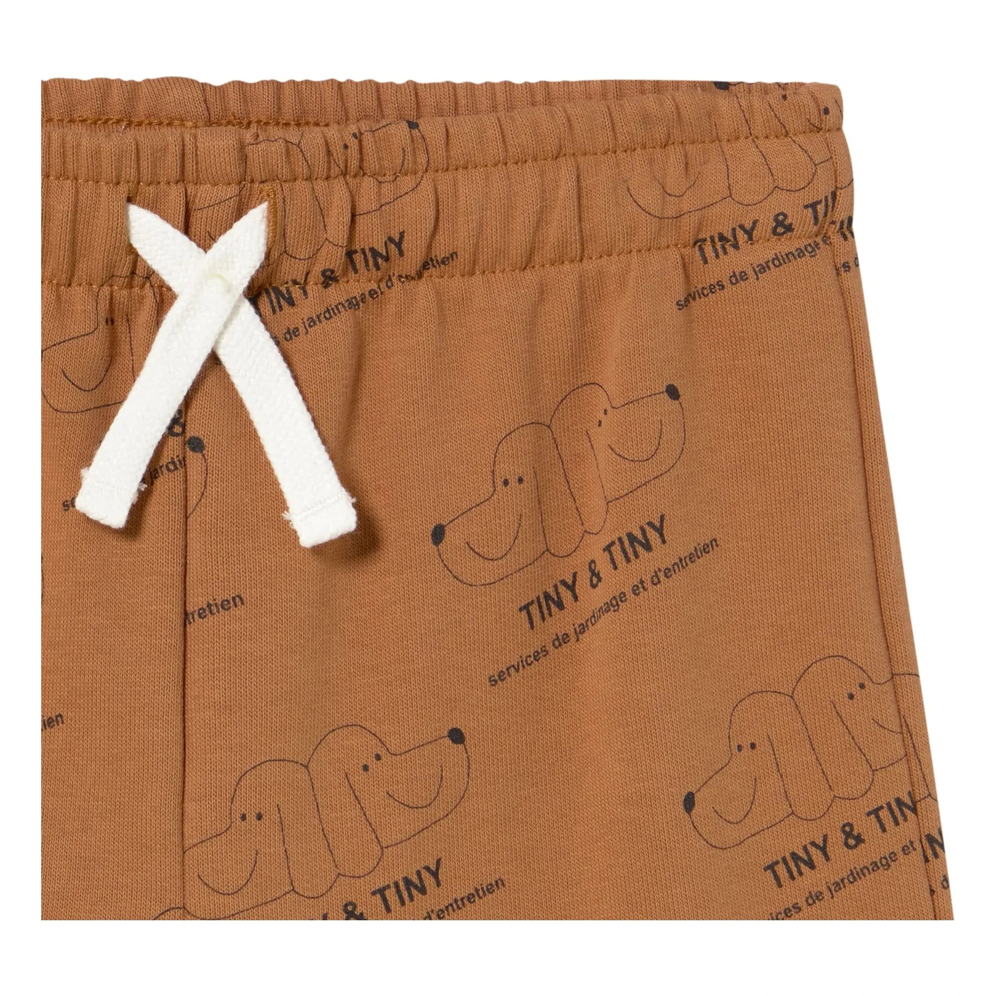 Tinycottons - Tiny & Tiny pantalón deportivo de algodón orgánico | Marrón