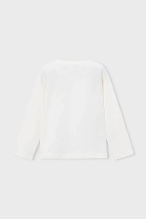 Blusa de manga larga de algodón para niños Mayoral
