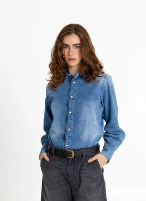 Smallable Woman - Camisa de Denim Tenara | Denim Crudo