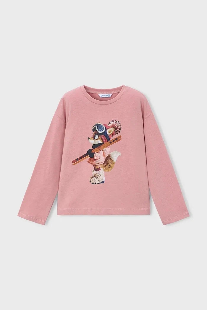 Mayoral blusa de algodón de manga larga para niños
