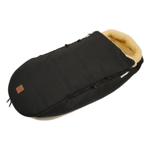 Kaiser - Saco de piel de oveja prémium para pies | Negro