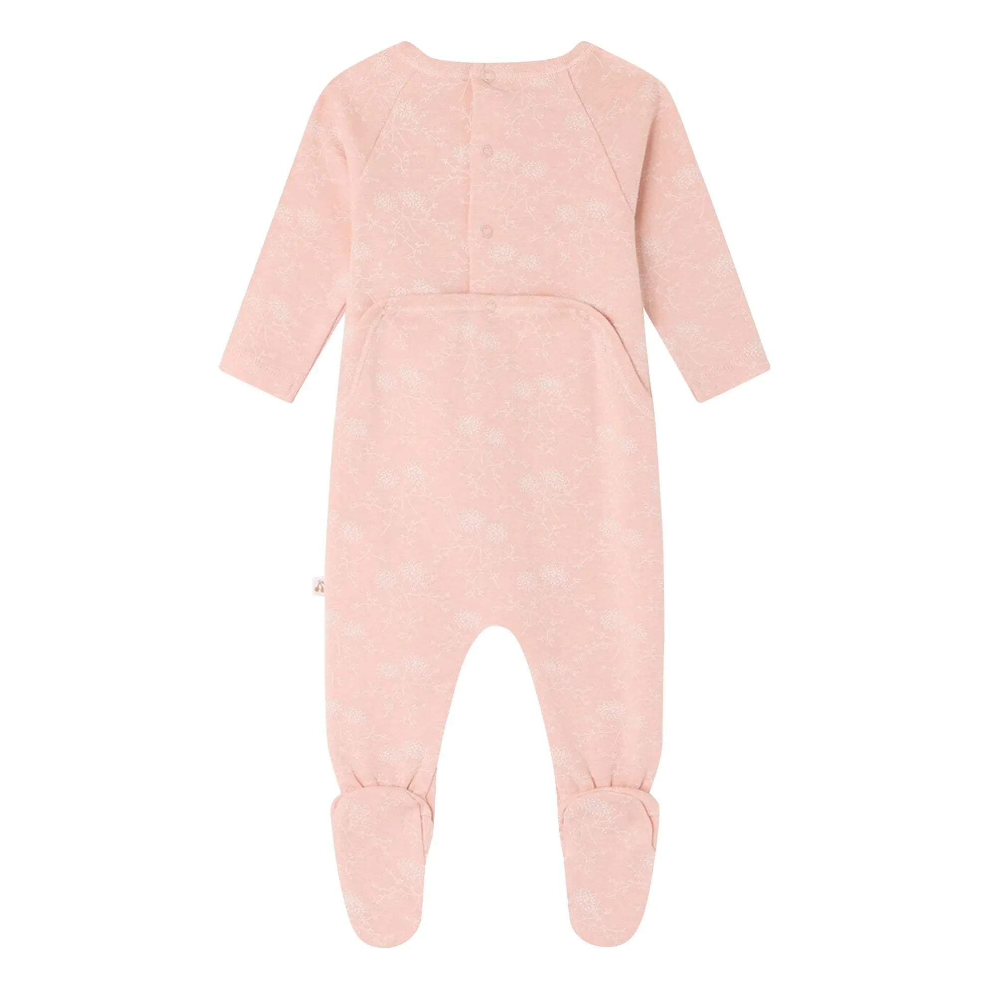 Bonpoint - Pijama de algodón orgánico Tif | Rosa empolvado