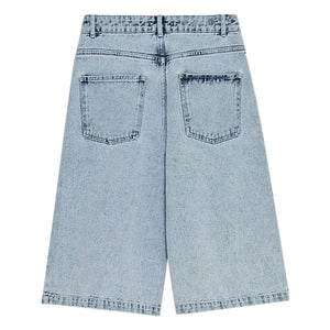 the new society - Bermuda de algodón | Azul denim