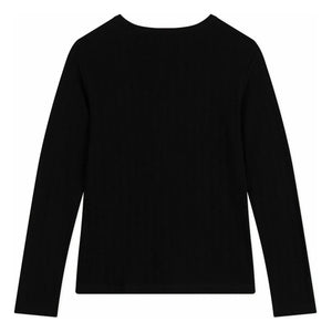 Petit Bateau - Camiseta de algodón orgánico de punto inglés | Negro