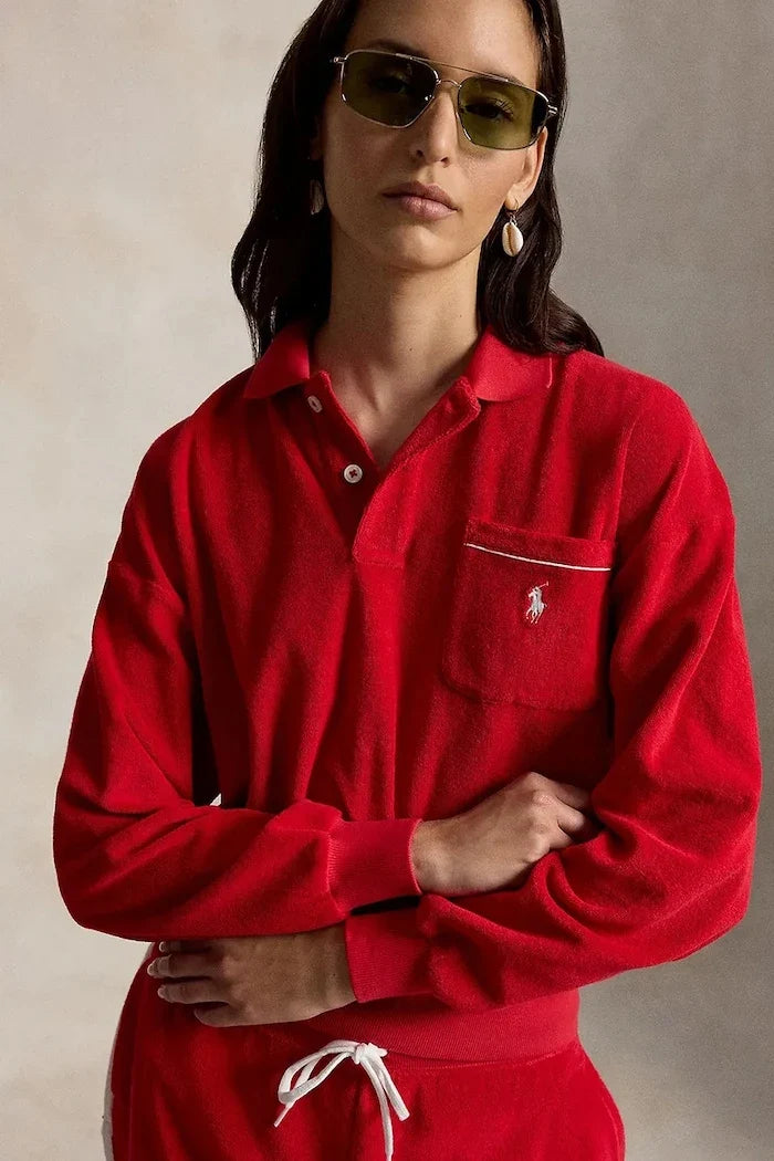 Sudadera de algodón Polo Ralph Lauren para mujer LT WT COTTON TERRY-KNT-POLO