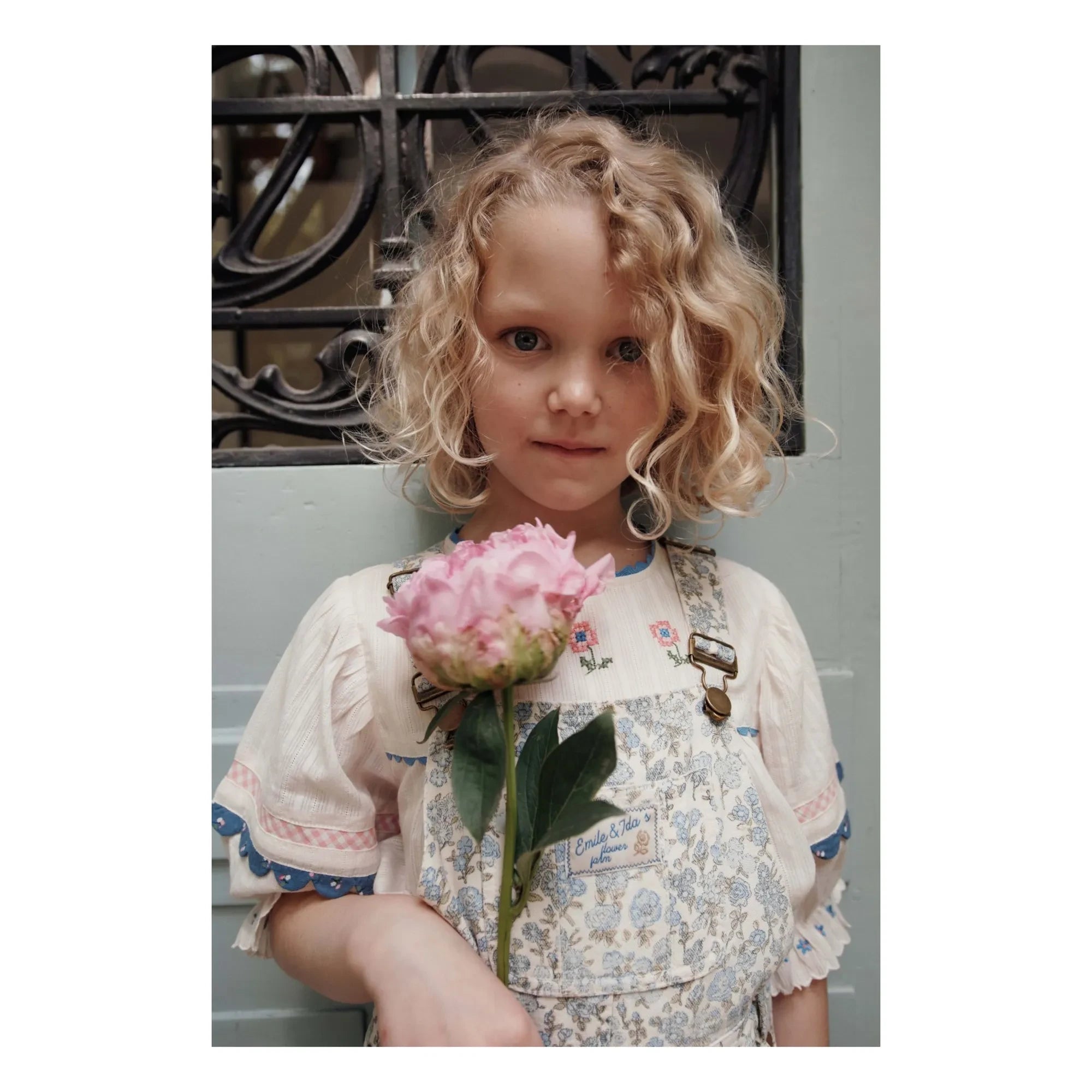 Emile et Ida - Peto con estampado floral | Crema