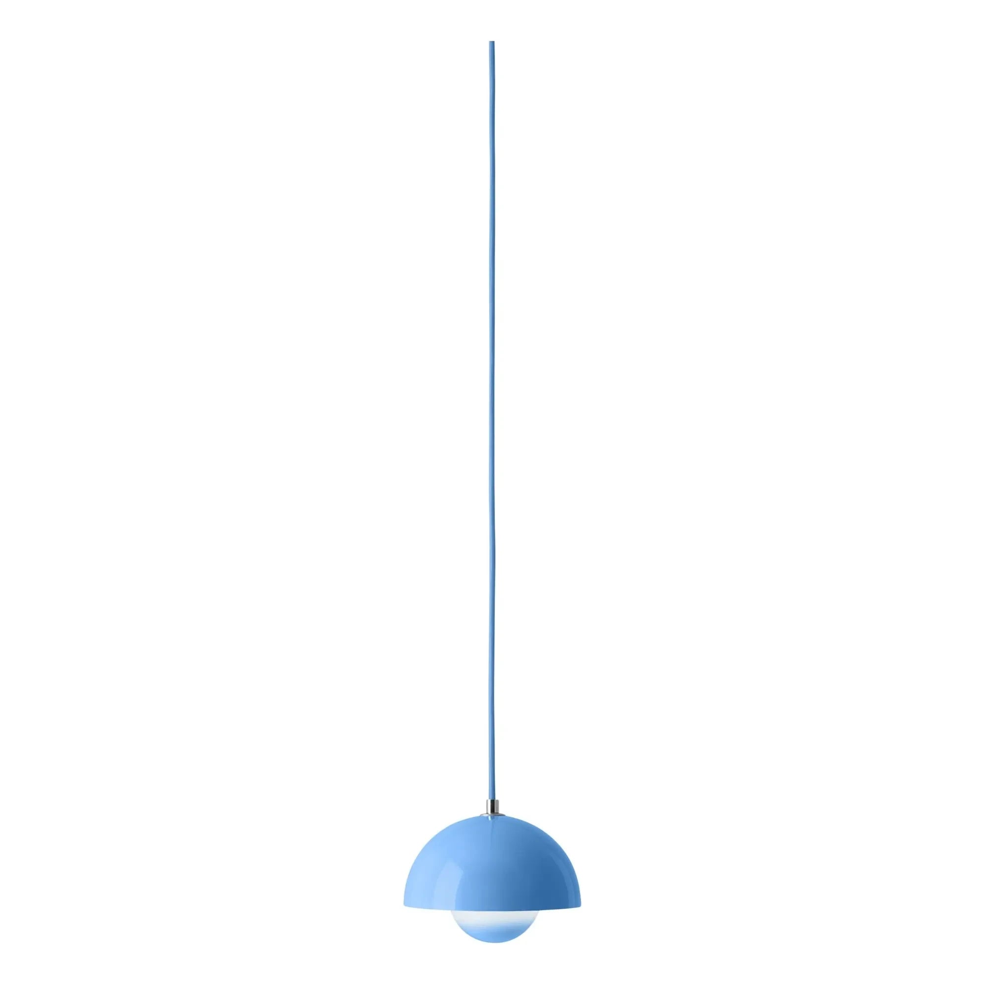 & Tradition - Lámpara colgante Flowerpot VP10, Verner Panton | Azul claro