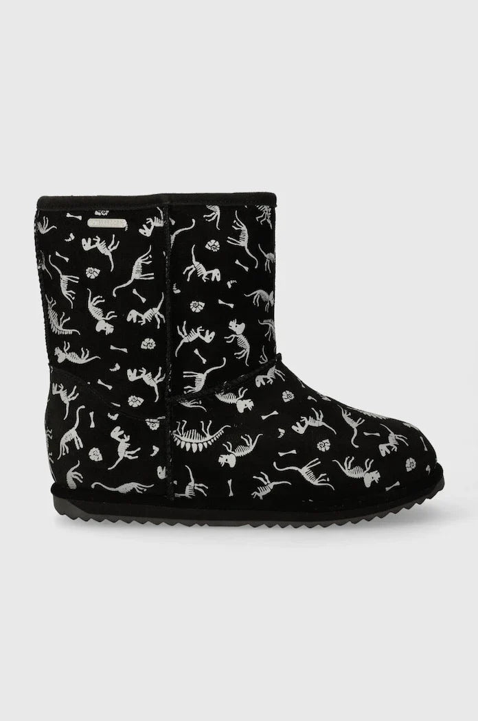Emu Australia K12948 Reflective Dino Brumby Botas de invierno de cuero para niños
